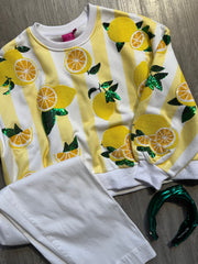 Lemon Stripe Sweatshirt