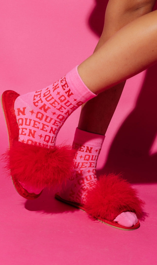 Pink Queen Socks