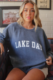 Lake Day Corded Sweatshirt