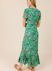 Barrett Dress | Green Meadow Floral -