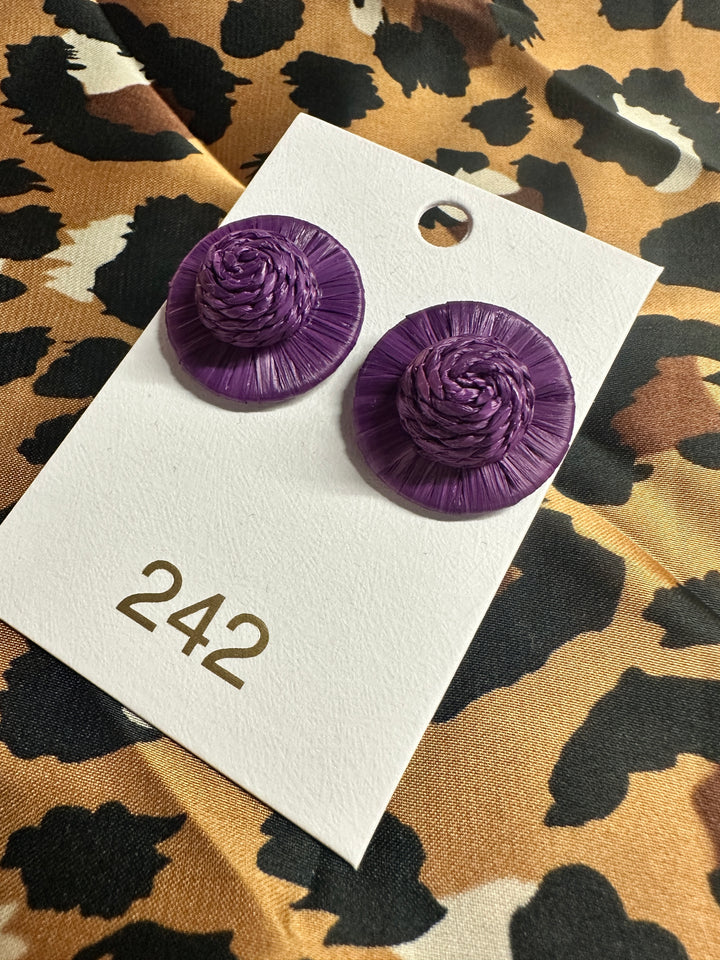 The Zadie Stud | Purple