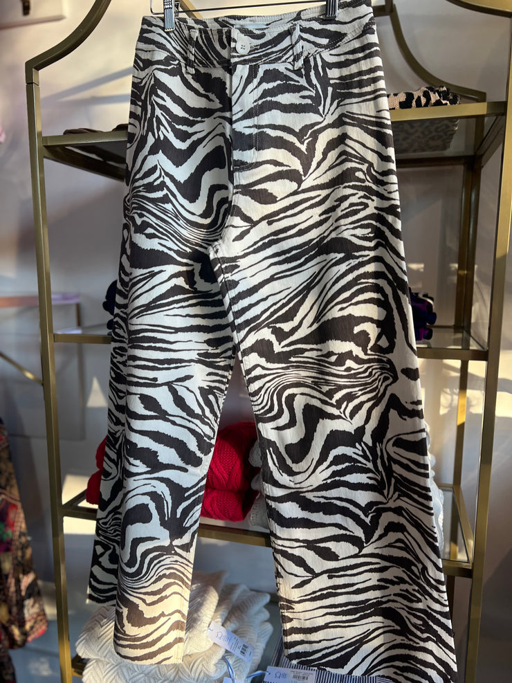 Wild Safari Wide Leg Pant | Chocolate