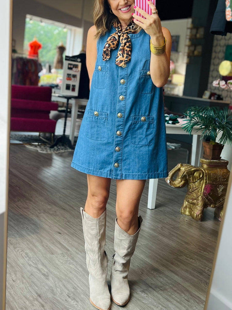 Tres Chic Denim Dress