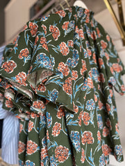 Floral Fields Trim Blouse