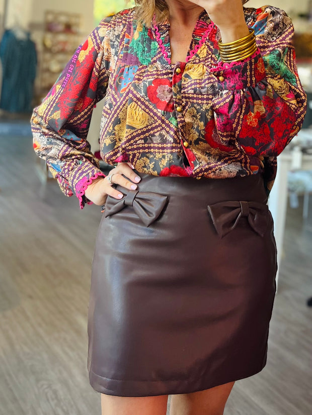 Bows & Wine Skirt