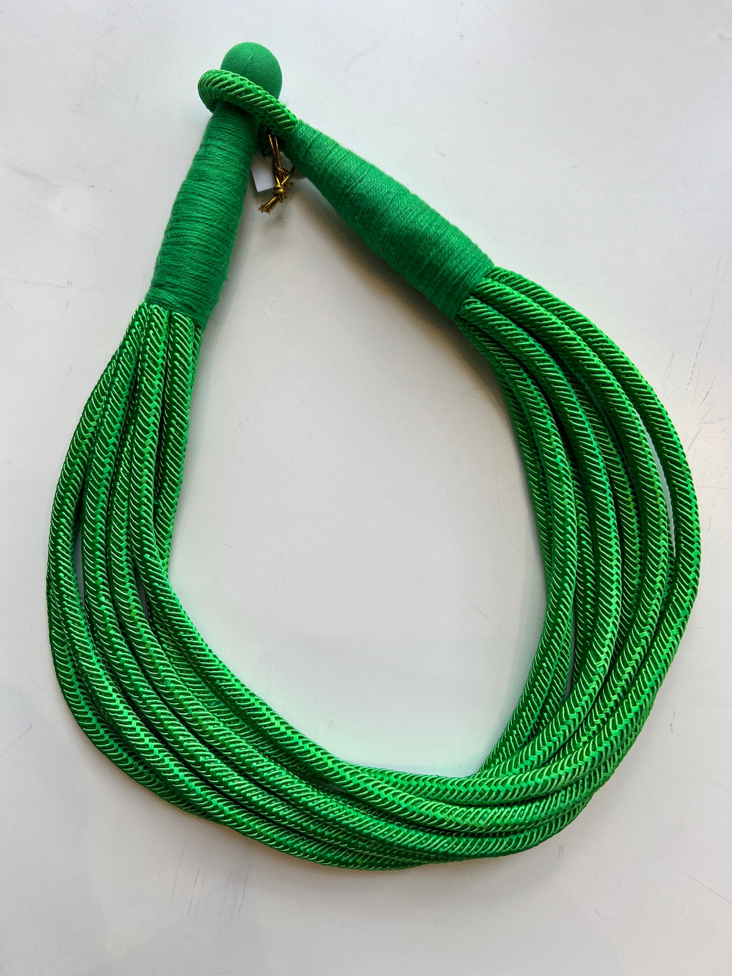 8 Strand Necklace | Kelly Green