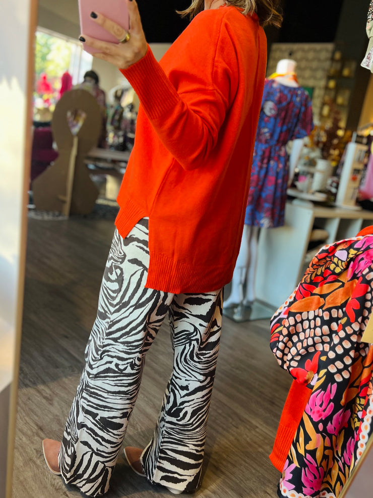 Gwyneth Cardigan | Orange Flame