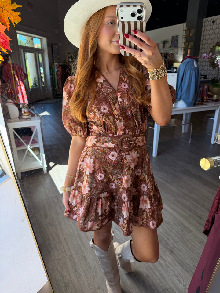 Josephine Belted Mini Dress