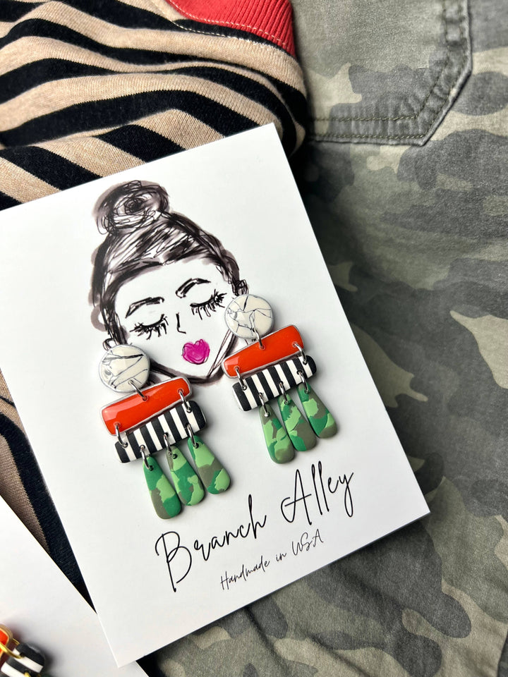 Coco in Camo Earrings