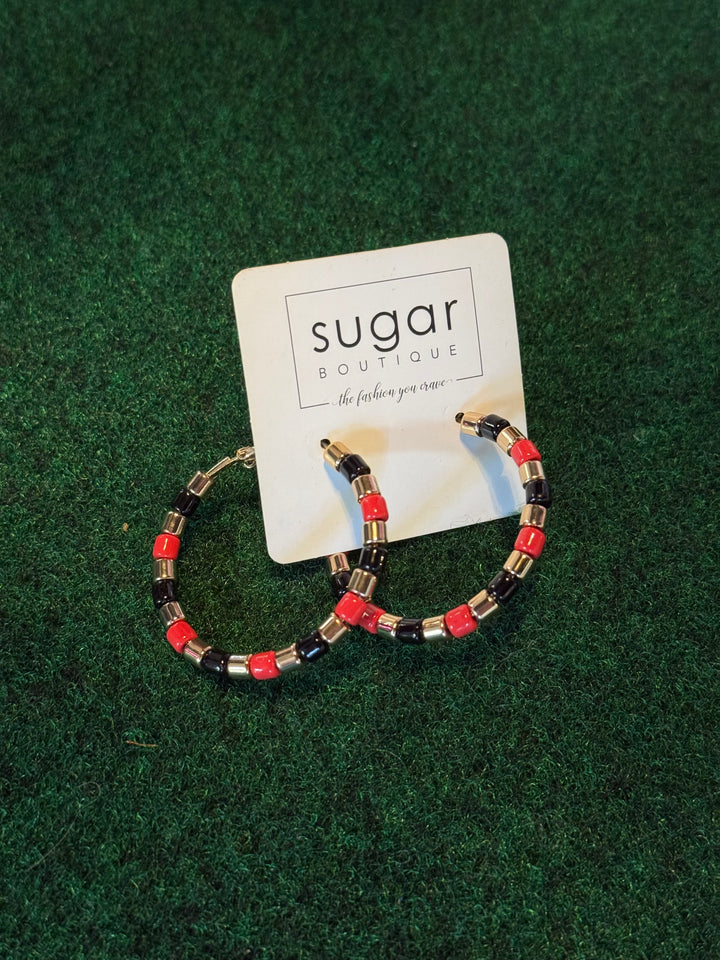 Stadium Hoop | Red + Black
