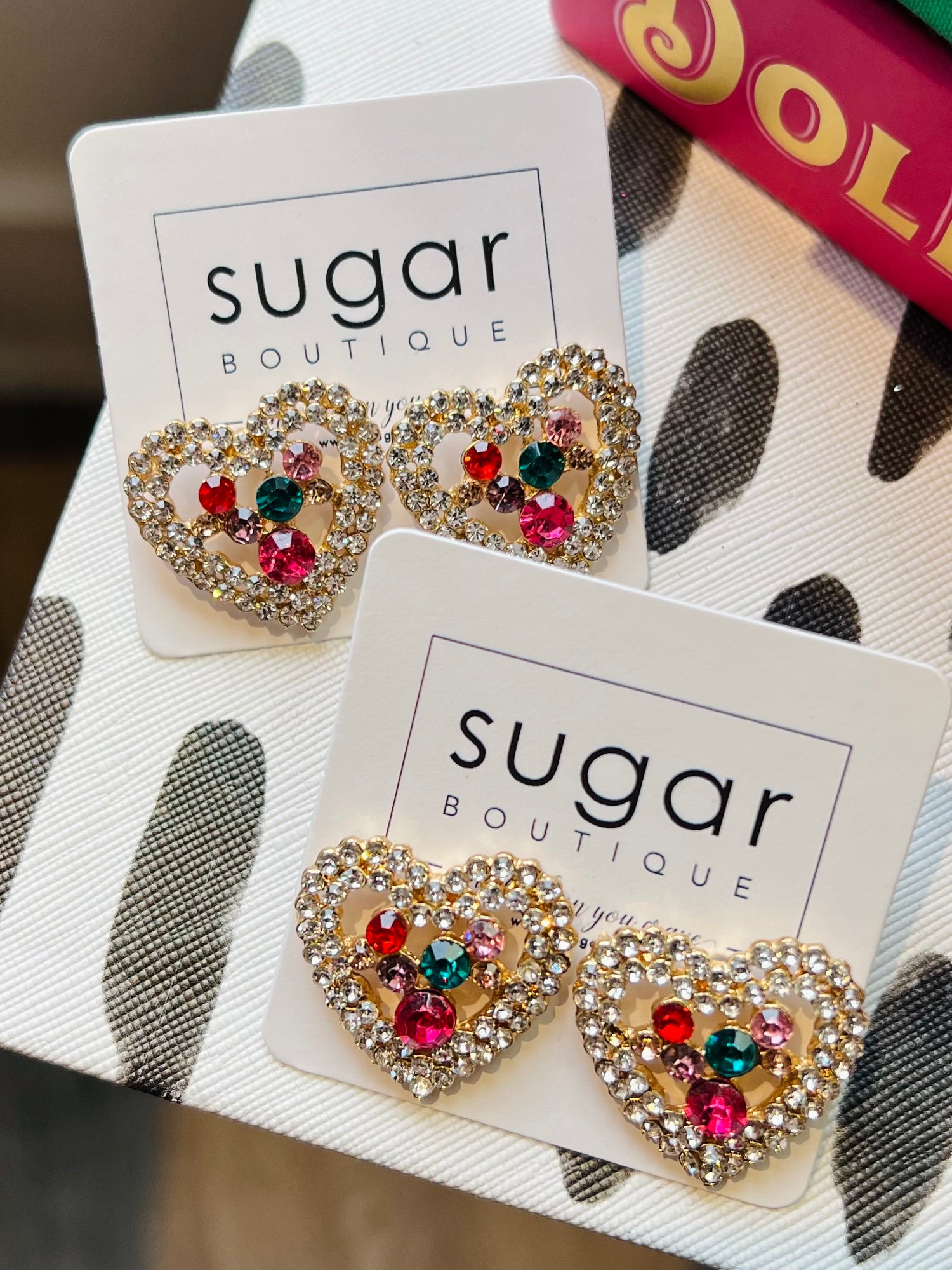 Bejeweled Heart Earring