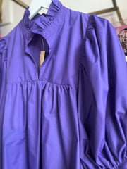 Elizabeth Puff Sleeve Top | Purple