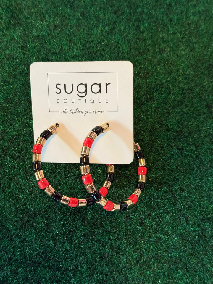 Stadium Hoop | Red + Black