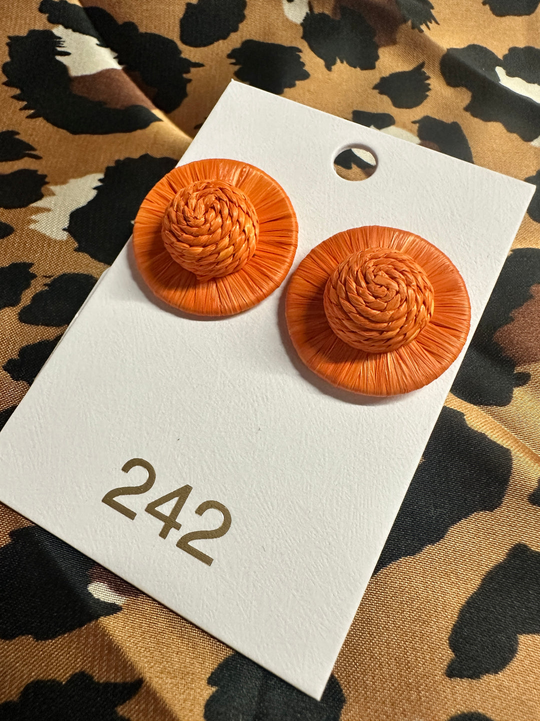 The Zadie Stud | Orange