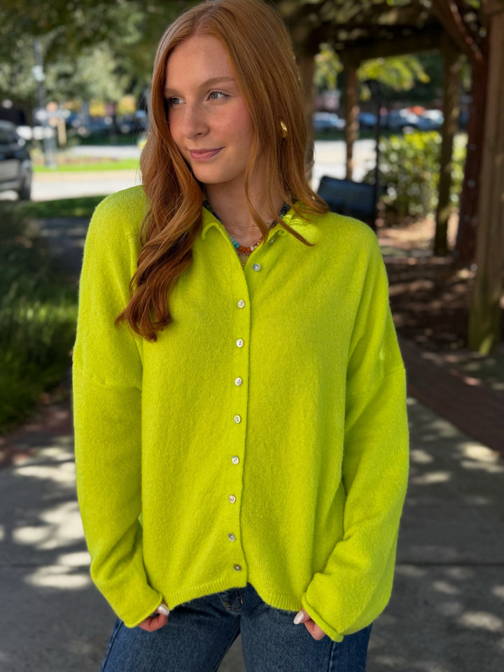 Forever Favorite Cardigan | Lime