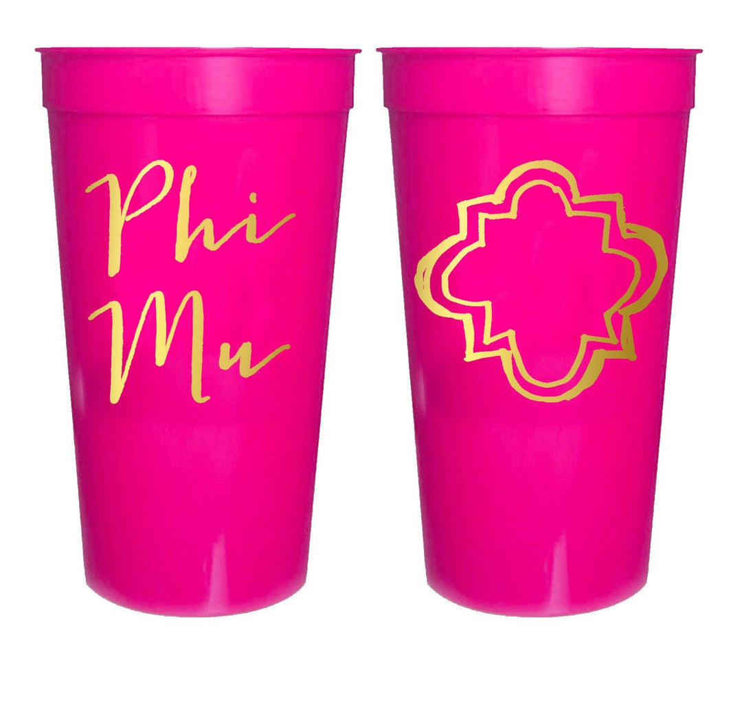 Sorority Printed Stadium Cup: Phi Mu