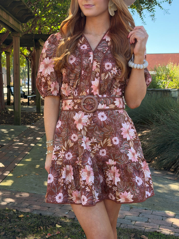 Josephine Belted Mini Dress