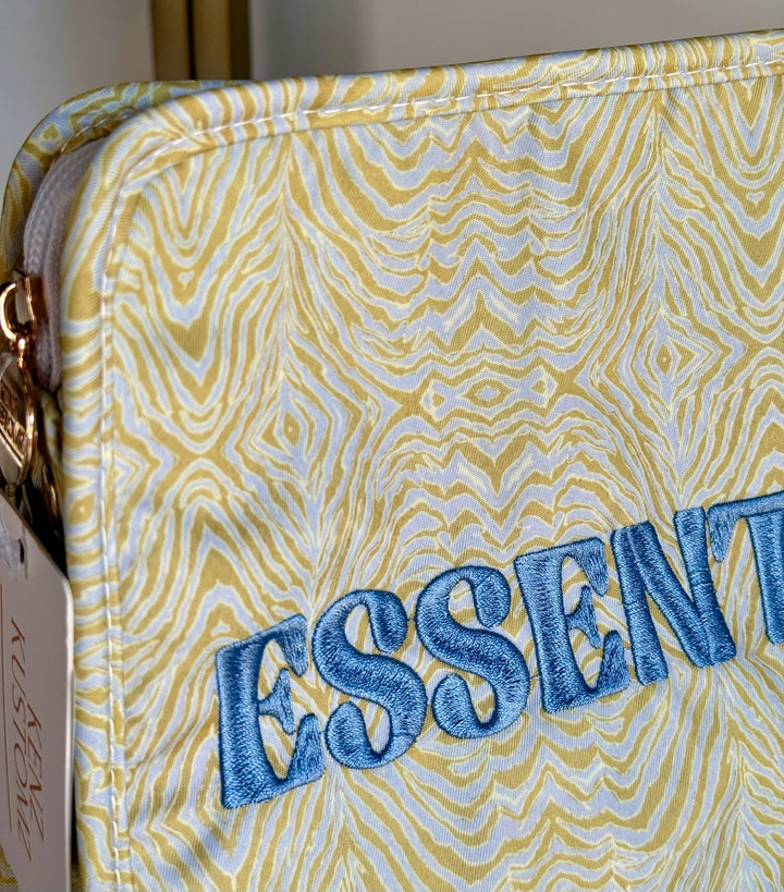 Essentials Chartreuse Zebra Travel Pouch