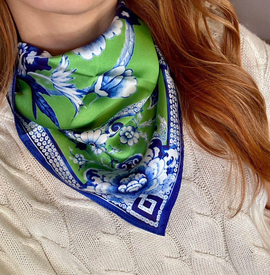 Porcelain Garden Scarf