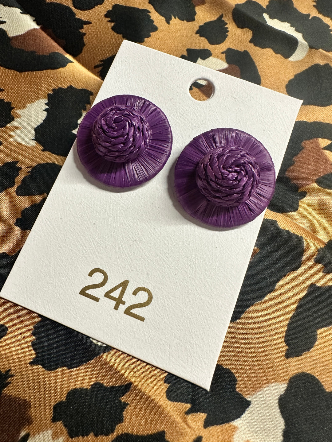 The Zadie Stud | Purple