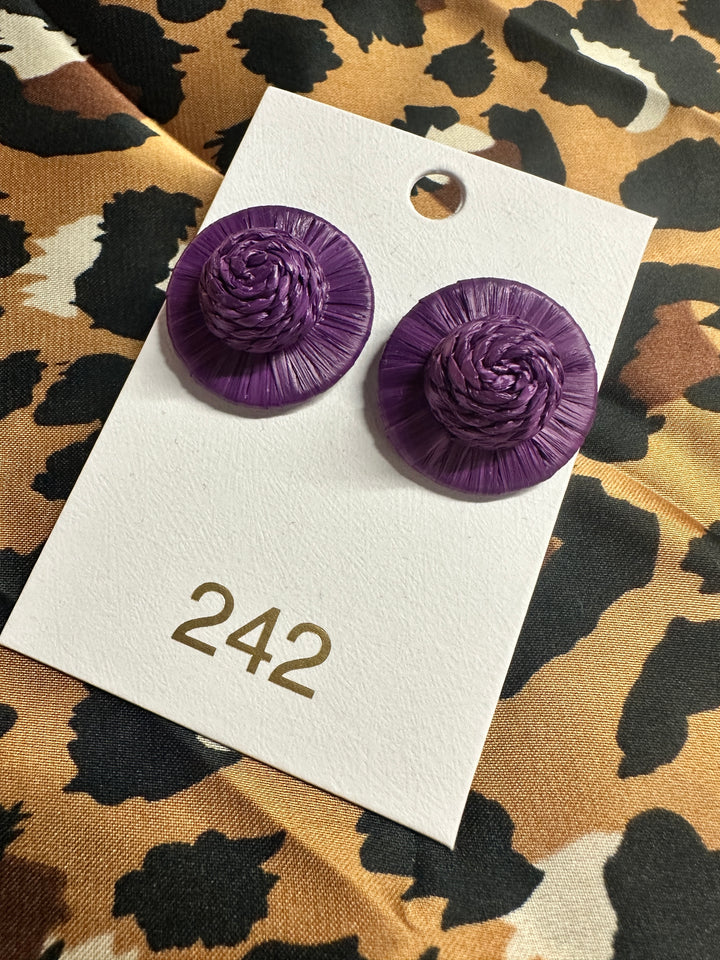 The Zadie Stud | Purple
