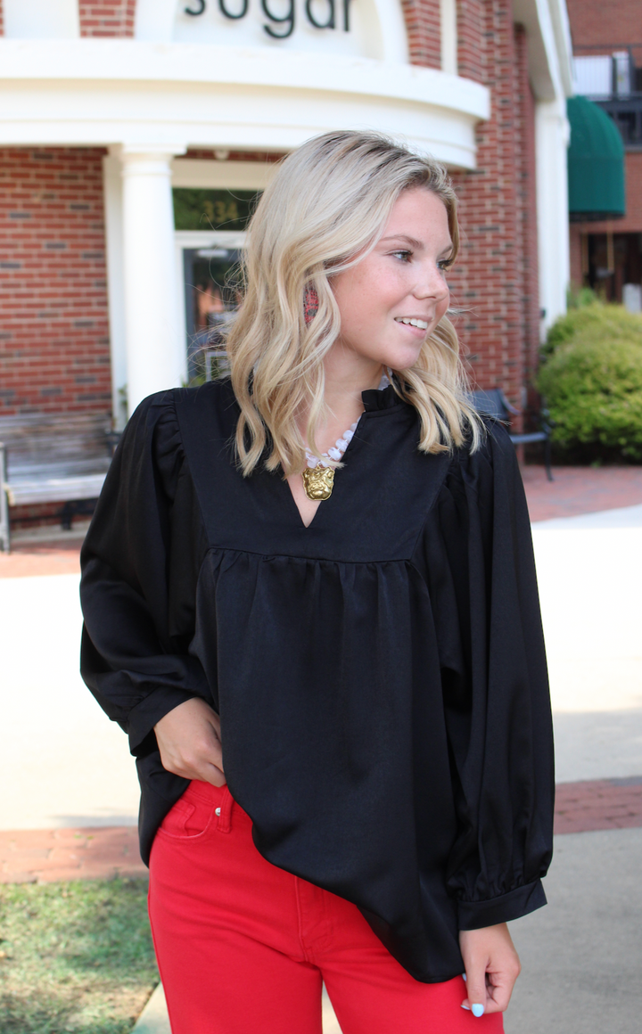 Devon Balloon Sleeve Blouse