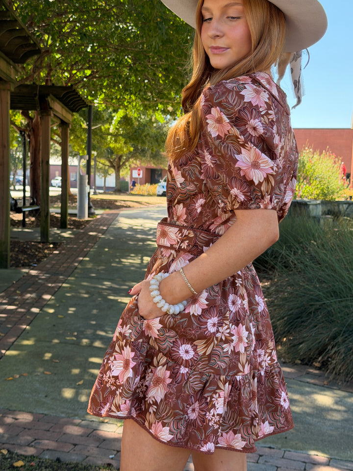 Josephine Belted Mini Dress
