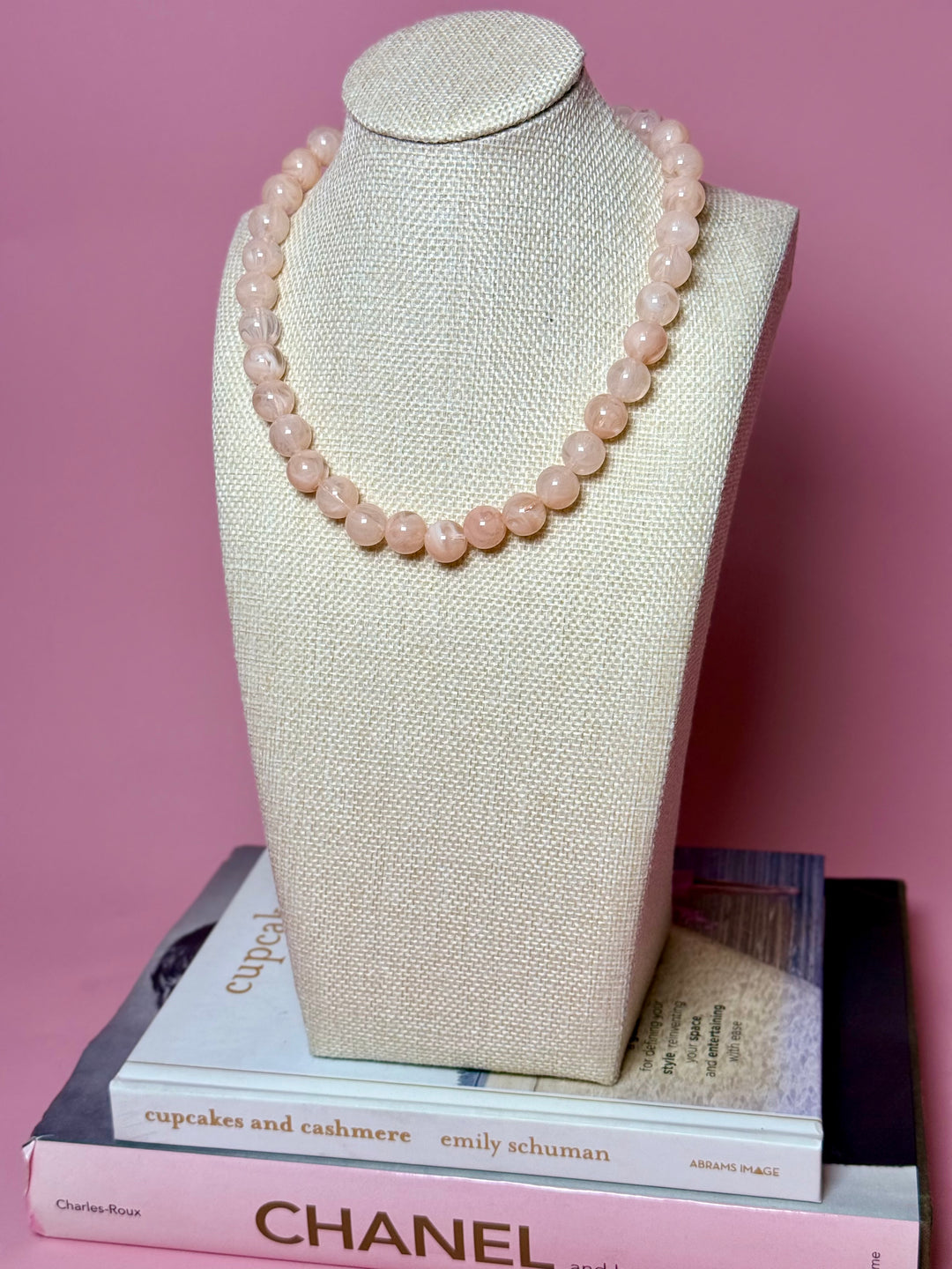 Mini Candy Coated Necklace | Powder Pink