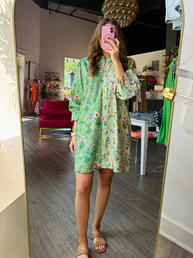 Paloma Dress | Mixed Botanical