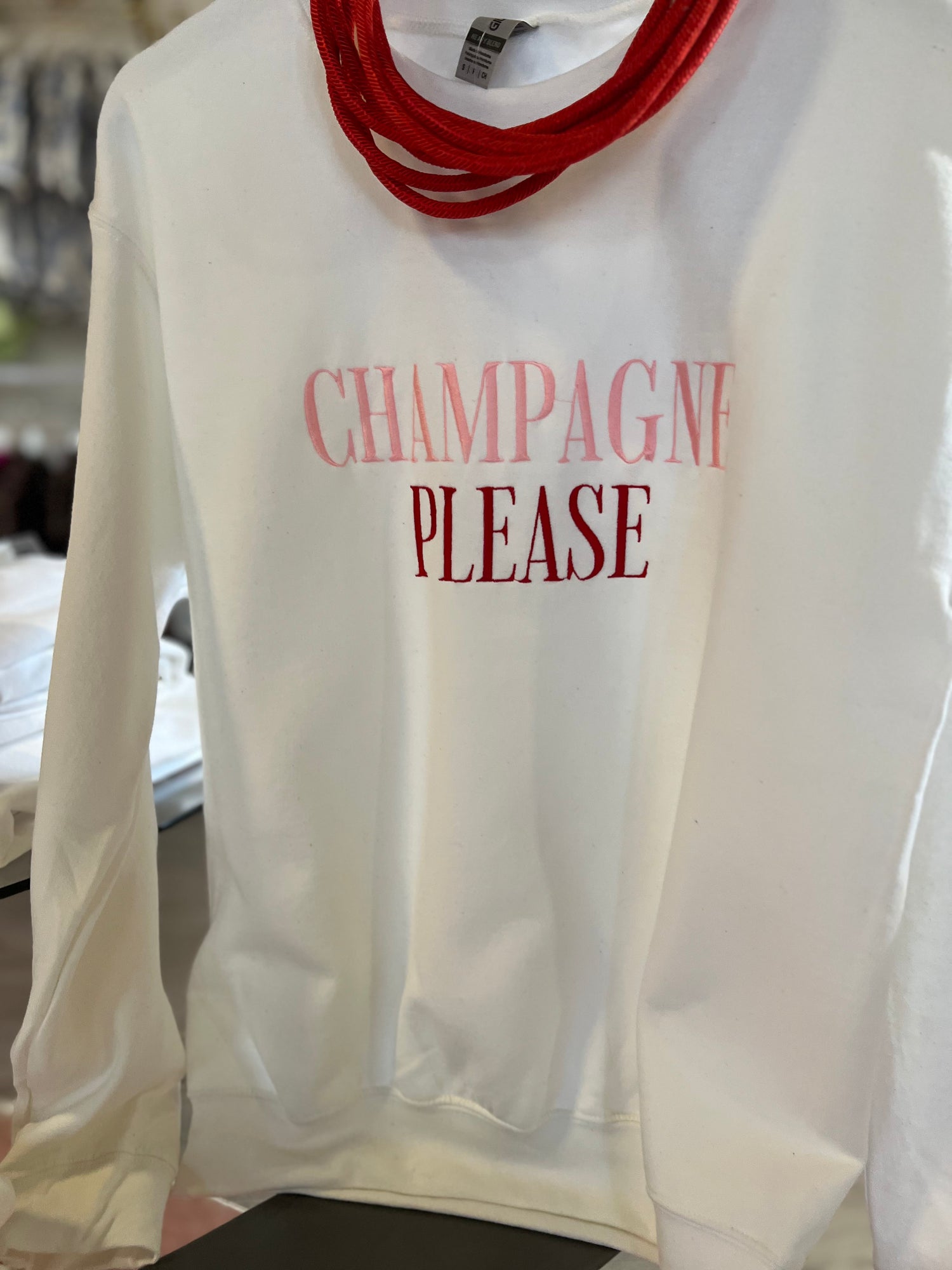 Champagne Please Sweatshirt