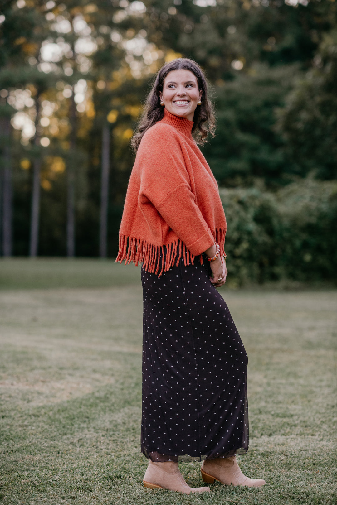 Sachi Aja Sweater | Tangerine Glow