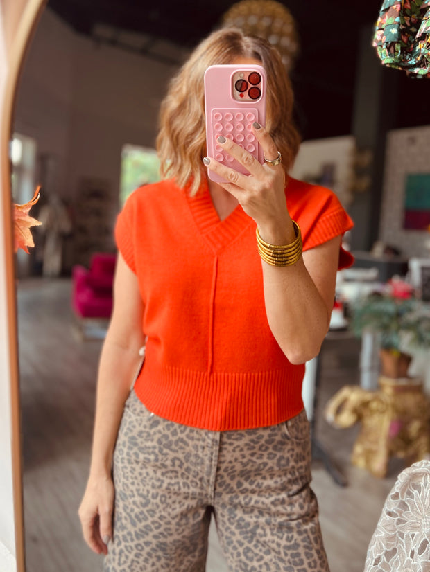 Gwyneth Vest | Orange Flame