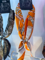 Round Here Scarf | Orange Equestrian