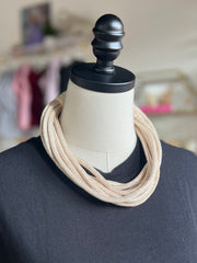 8 Strand Necklace | Ecru