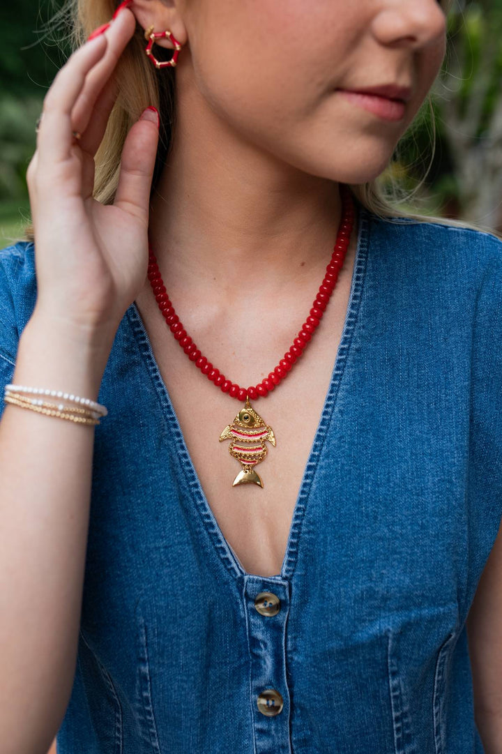 Palm Beach Bamboo Earrings