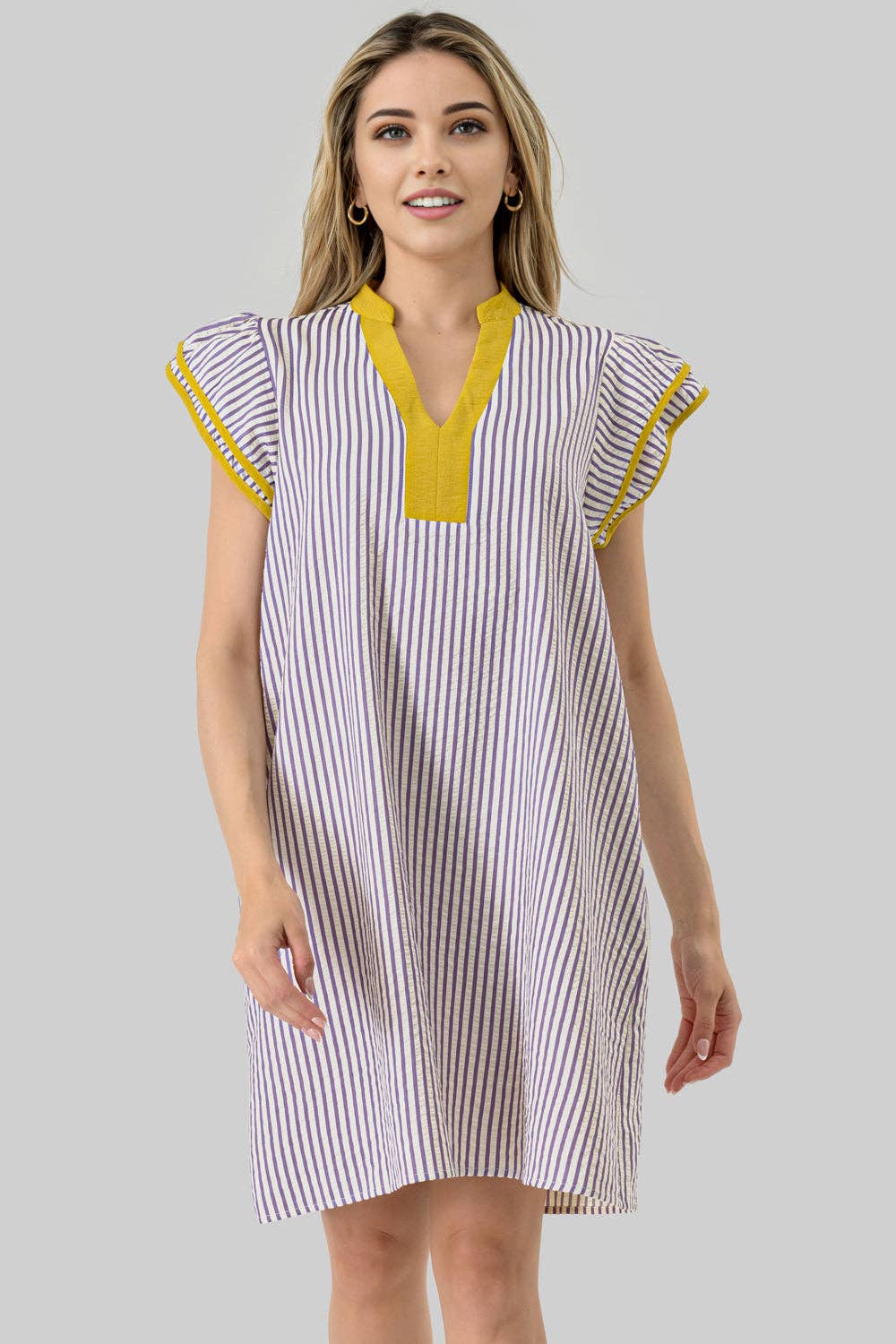 Under the Lights Dress | Purple &amp; Gold