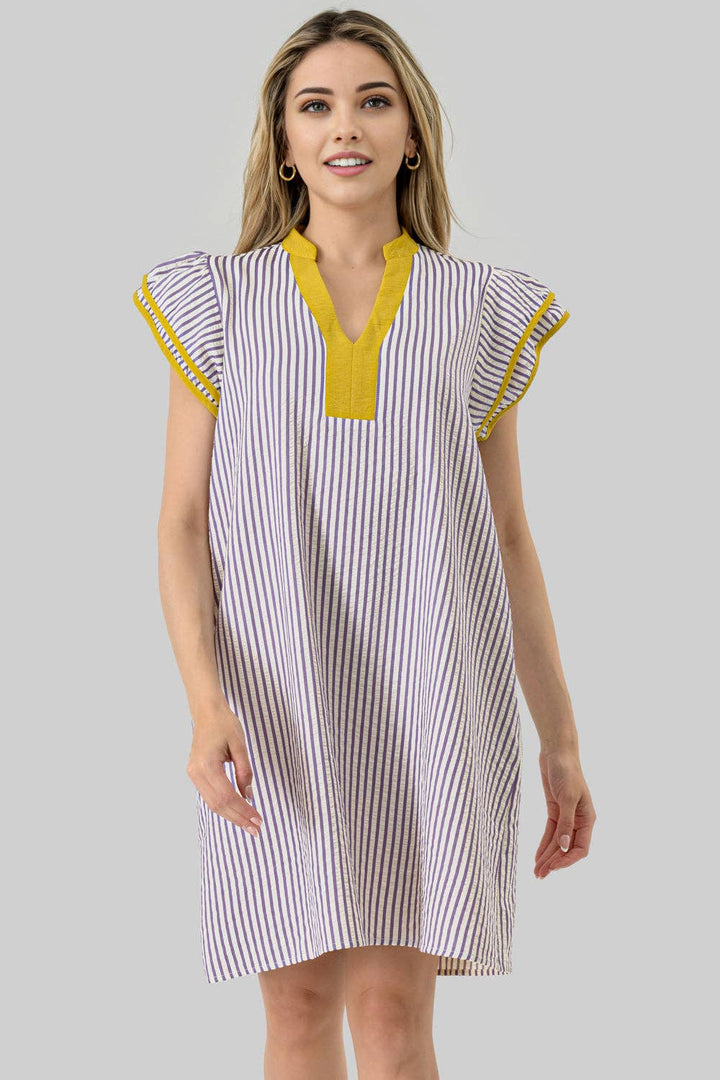 Under the Lights Dress | Purple &amp; Gold