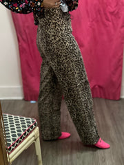 High Rise Vintage Straight Denim | Leopard (FIRST BATCH RESTOCK * MORE ON THE WAY)