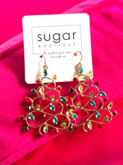 Jeweled Tree Earring