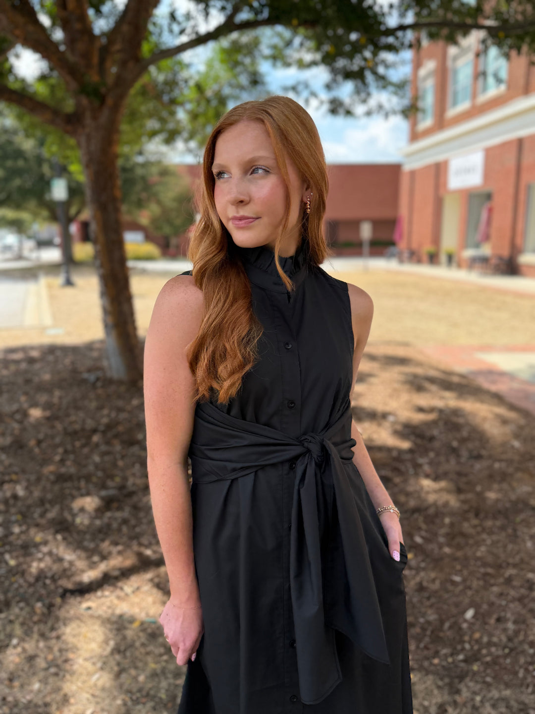 Back Wrap Maxi Dress | Black