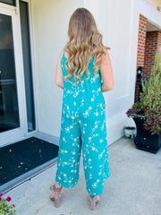 Flared Jumpsuit | Tropical Teal