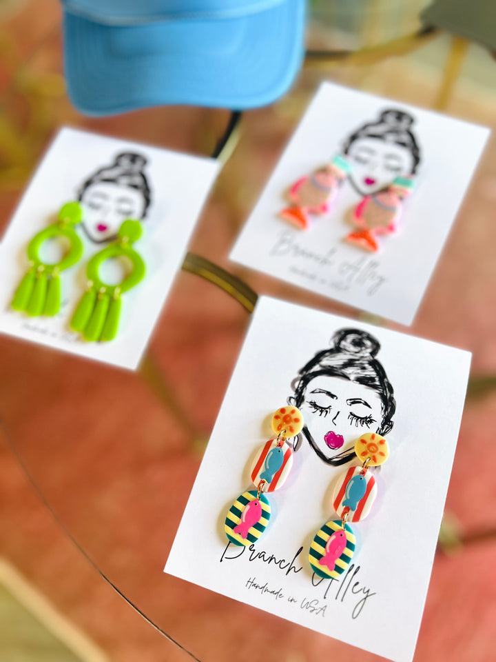 Sunny Sardines Earring