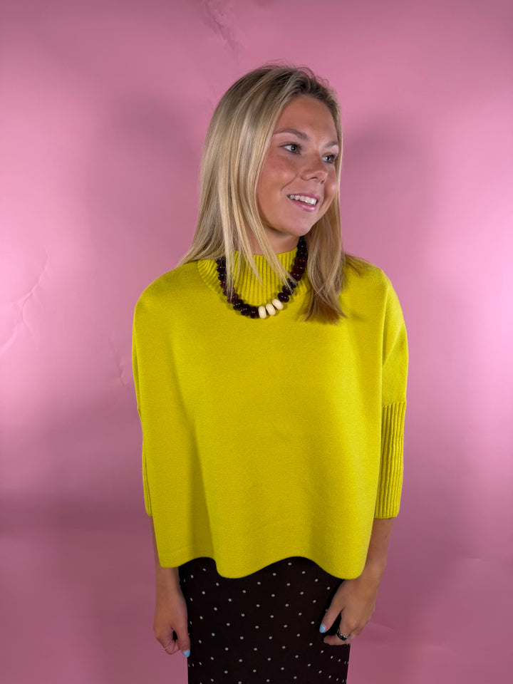 Aja Sweater | Lemon Drop Chartreuse
