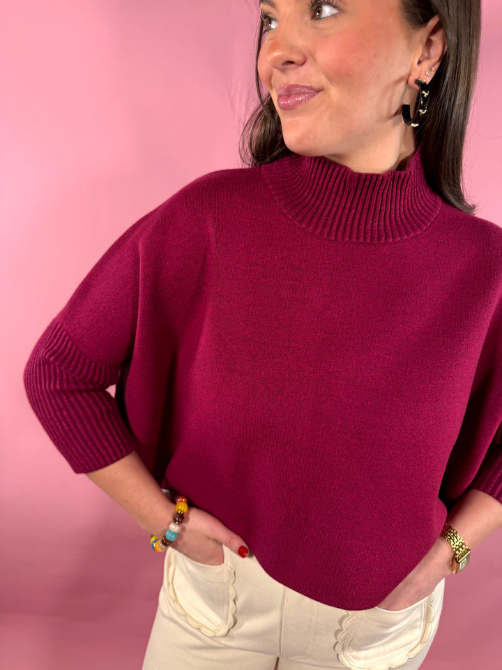 Aja Sweater | Hibiscus