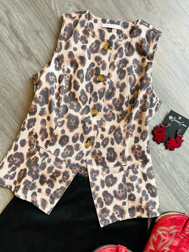 Lagos Leopard Vest