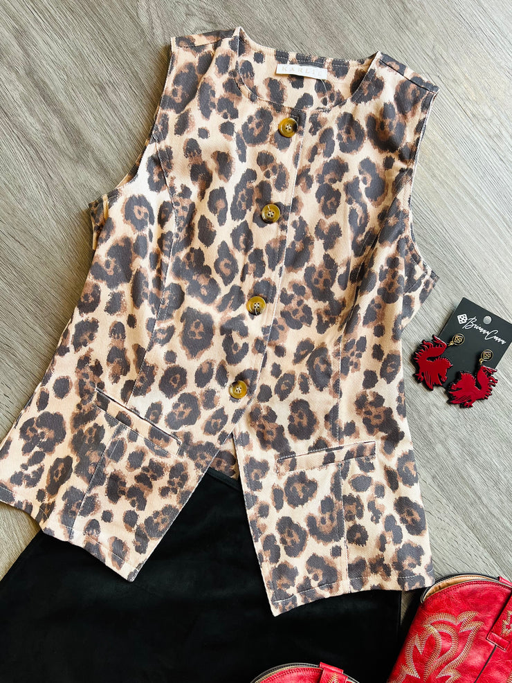 Lagos Leopard Vest