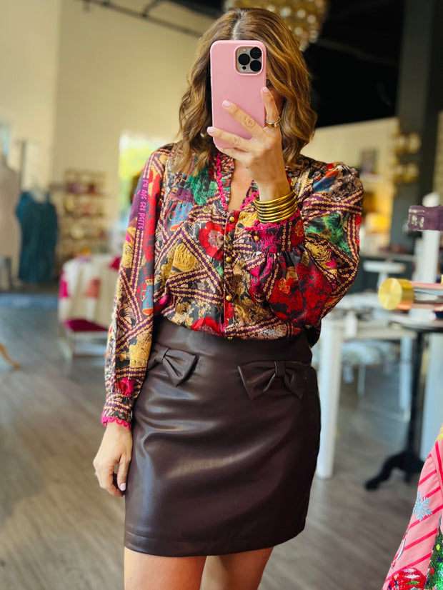 Bows & Wine Skirt