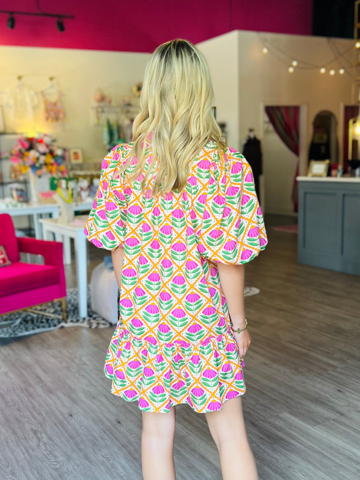 Beaufort Block Print Dress