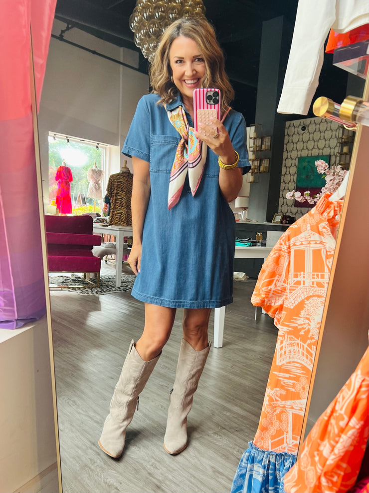 Authentic Denim Mini Dress