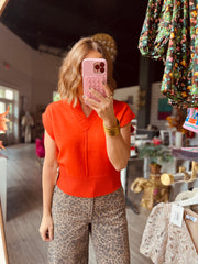 Gwyneth Vest | Orange Flame